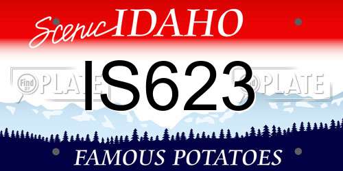 IS623 Idaho License Plate