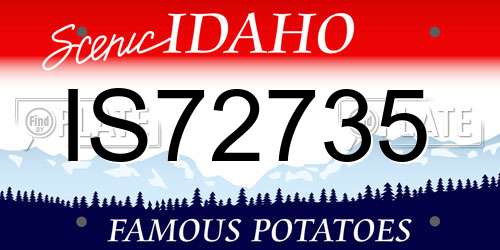 IS72735 Idaho License Plate