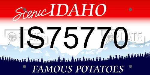 IS75770 Idaho License Plate