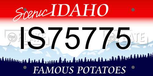 IS75775 Idaho License Plate