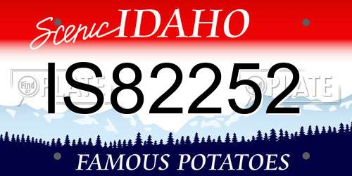 IS82252 Idaho License Plate