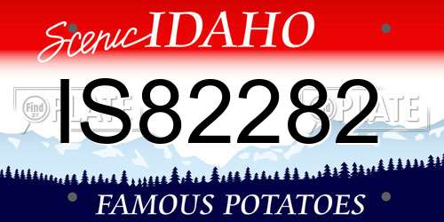 IS82282 Idaho License Plate