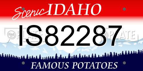 IS82287 Idaho License Plate