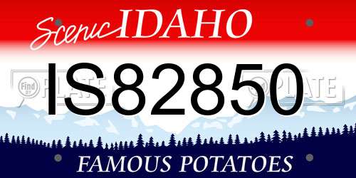 IS82850 Idaho License Plate