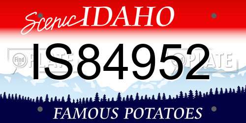 IS84952 Idaho License Plate