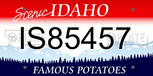 IS85457 Idaho License Plate