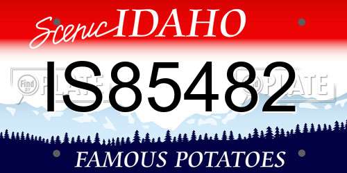 IS85482 Idaho License Plate