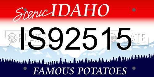 IS92515 Idaho License Plate