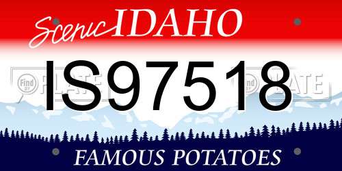 IS97518 Idaho License Plate