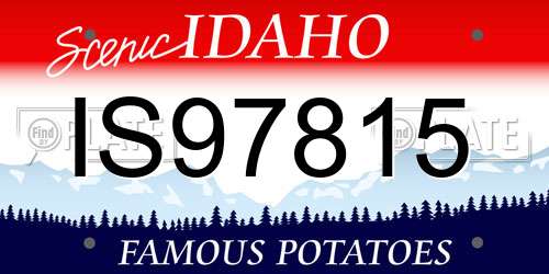 IS97815 Idaho License Plate