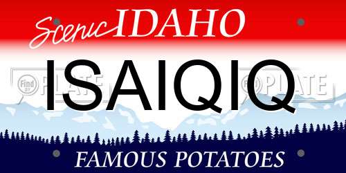 ISAIQIQ Idaho License Plate