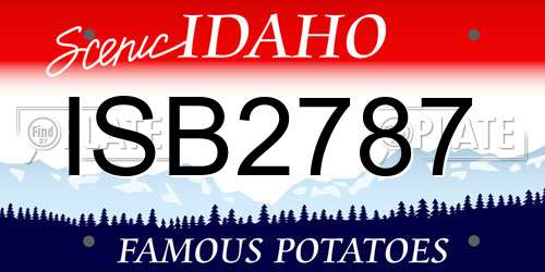 ISB2787 Idaho License Plate
