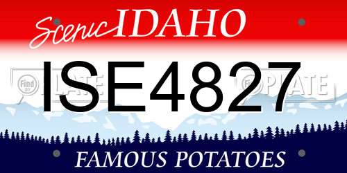 ISE4827 Idaho License Plate