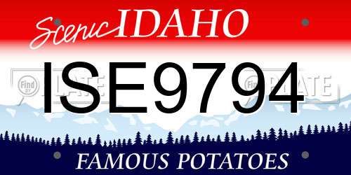 ISE9794 Idaho License Plate