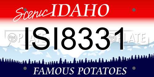 ISI8331 Idaho License Plate