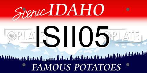 ISII05 Idaho License Plate