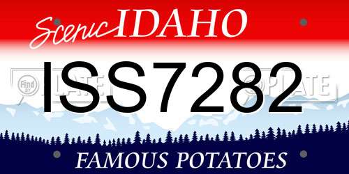 ISS7282 Idaho License Plate
