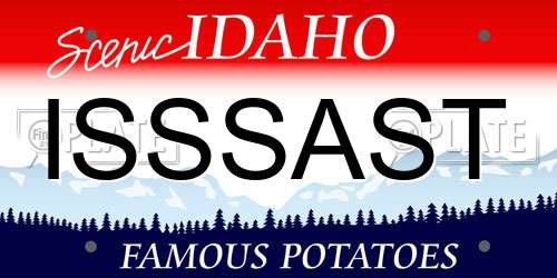 ISSSAST Idaho License Plate