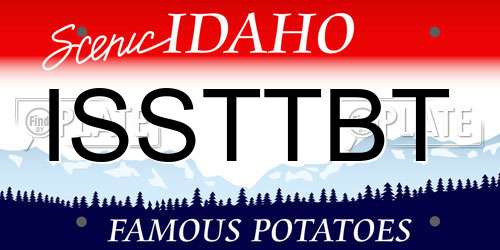 ISSTTBT Idaho License Plate
