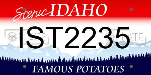 IST2235 Idaho License Plate