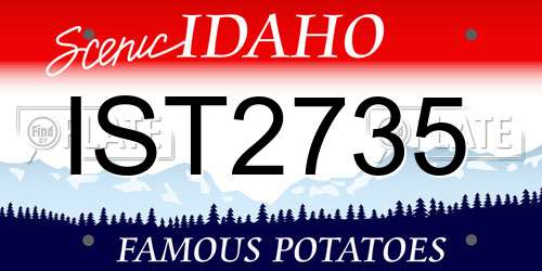 IST2735 Idaho License Plate