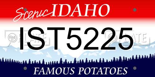 IST5225 Idaho License Plate