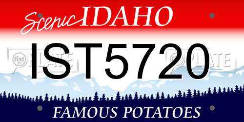 IST5720 Idaho License Plate