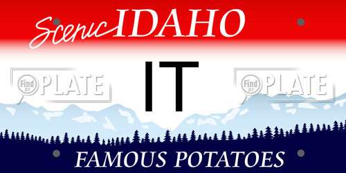 IT Idaho License Plate