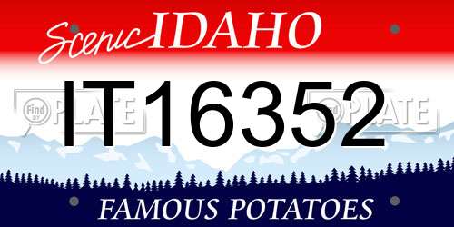IT16352 Idaho License Plate