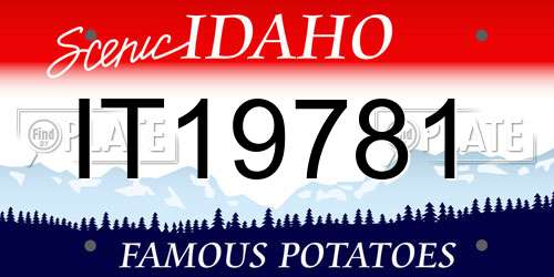 IT19781 Idaho License Plate
