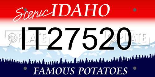 IT27520 Idaho License Plate