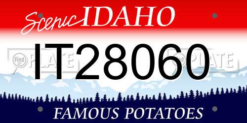 IT28060 Idaho License Plate