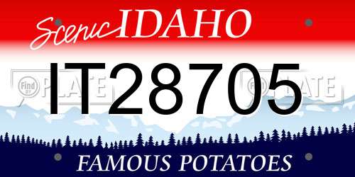 IT28705 Idaho License Plate