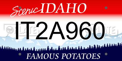 IT2A960 Idaho License Plate