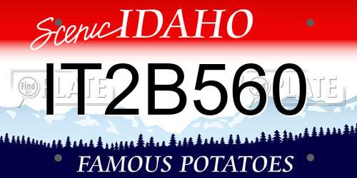 IT2B560 Idaho License Plate