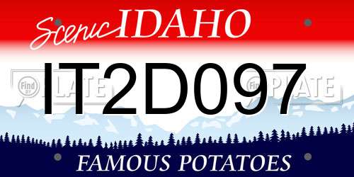 IT2D097 Idaho License Plate