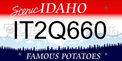 IT2Q660 Idaho License Plate