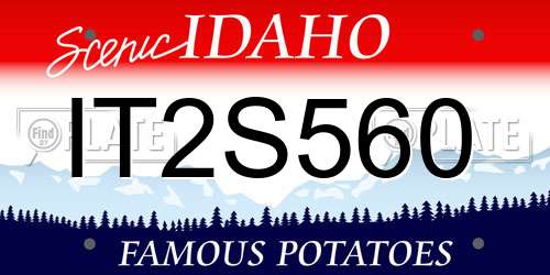 IT2S560 Idaho License Plate