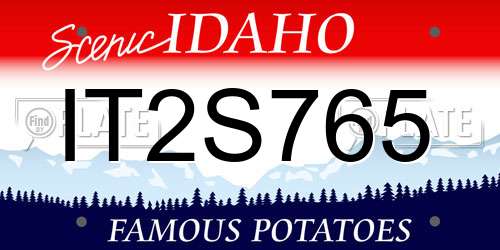 IT2S765 Idaho License Plate