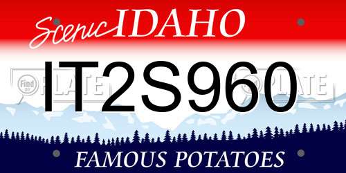 IT2S960 Idaho License Plate