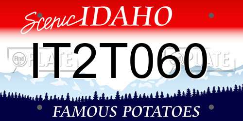 IT2T060 Idaho License Plate