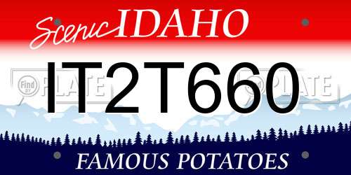 IT2T660 Idaho License Plate