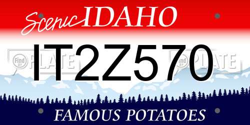 IT2Z570 Idaho License Plate