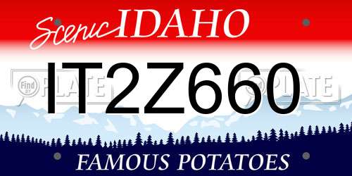 IT2Z660 Idaho License Plate