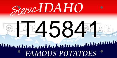 IT45841 Idaho License Plate