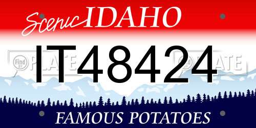 IT48424 Idaho License Plate