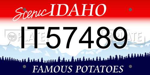 IT57489 Idaho License Plate