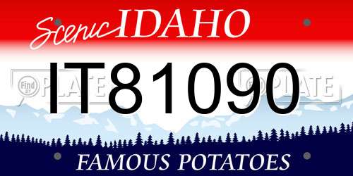 IT81090 Idaho License Plate
