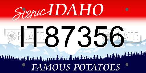 IT87356 Idaho License Plate