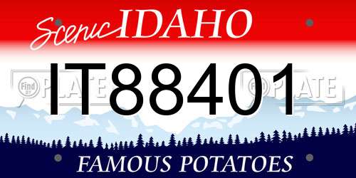IT88401 Idaho License Plate
